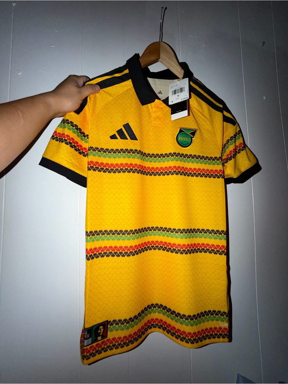 Men Adidas Jamaica x Bob Marley jersey Size S